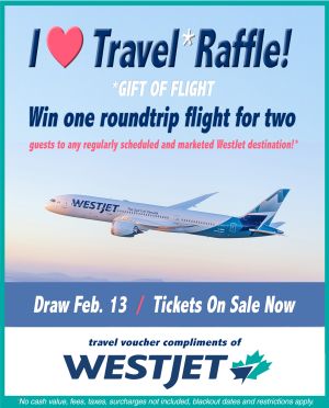 I ♥ Travel - Gift of Flight Raffle!